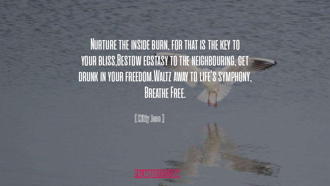 Kitty Jose Quotes: Nurture the inside burn, for