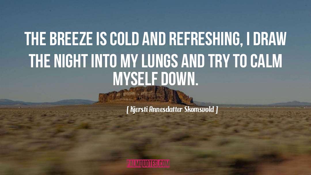 Kjersti Annesdatter Skomsvold Quotes: The breeze is cold and
