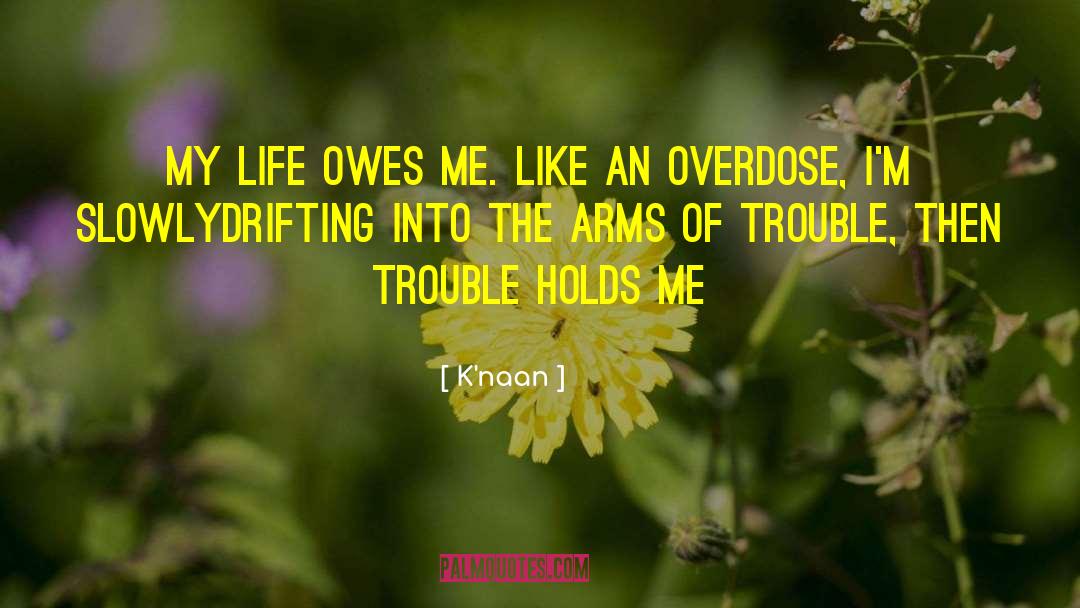 K'naan Quotes: My life owes me. Like