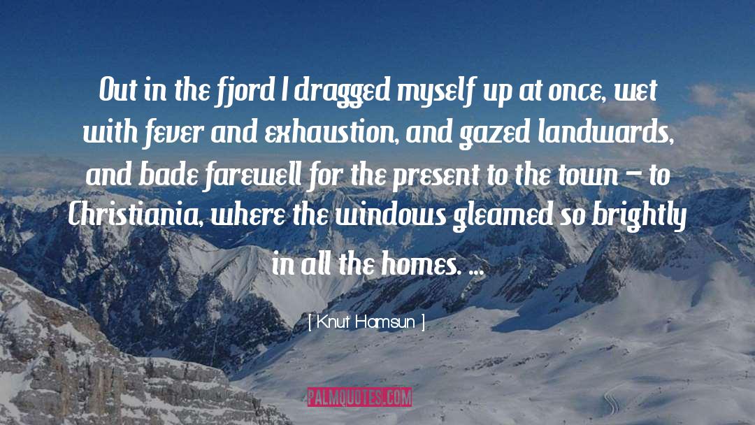 Knut Hamsun Quotes: Out in the fjord I