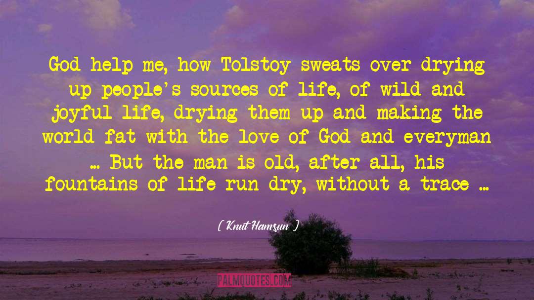 Knut Hamsun Quotes: God help me, how Tolstoy