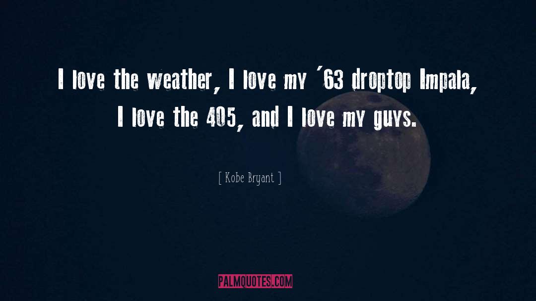 Kobe Bryant Quotes: I love the weather, I