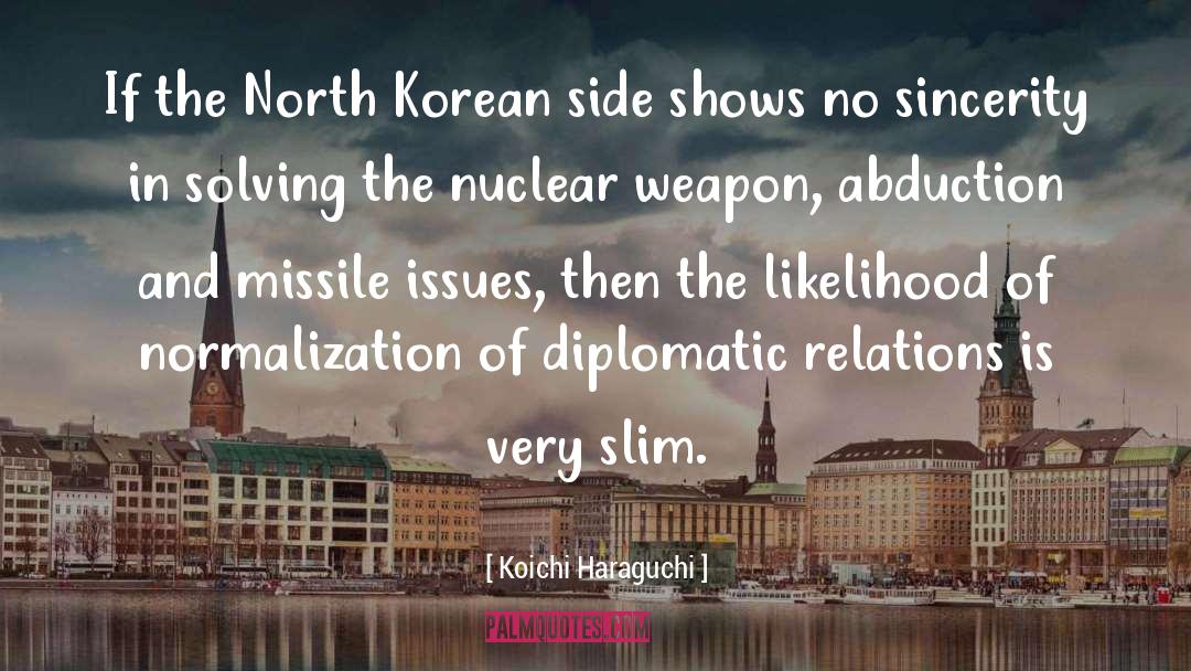 Koichi Haraguchi Quotes: If the North Korean side
