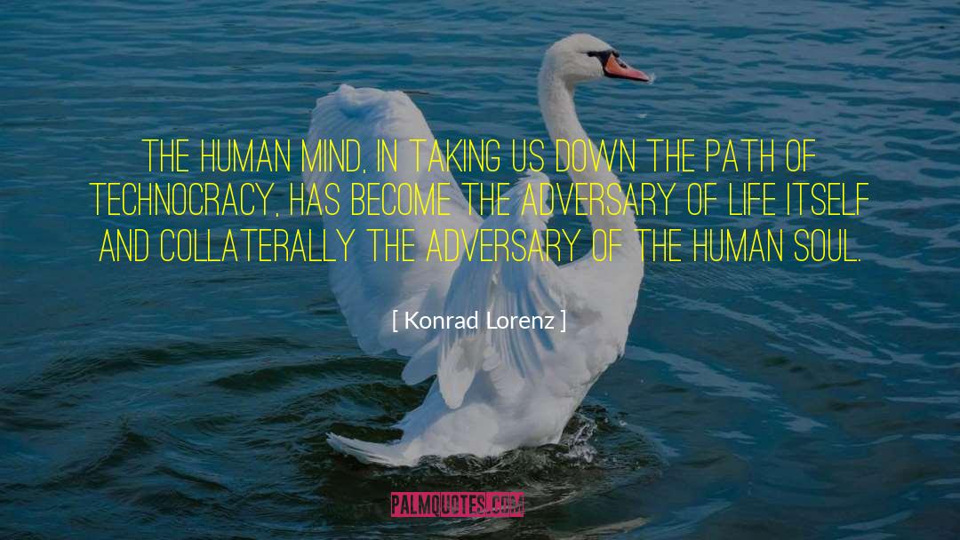 Konrad Lorenz Quotes: The human mind, in taking