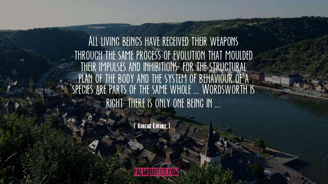 Konrad Lorenz Quotes: All living beings have received