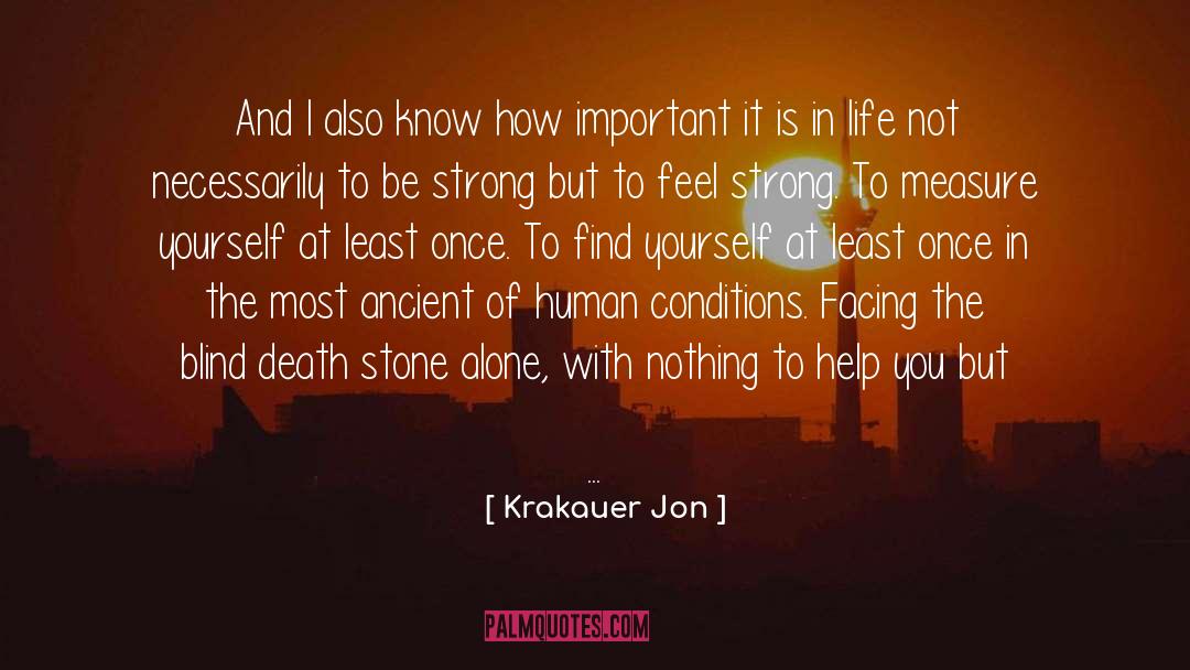 Krakauer Jon Quotes: And I also know how
