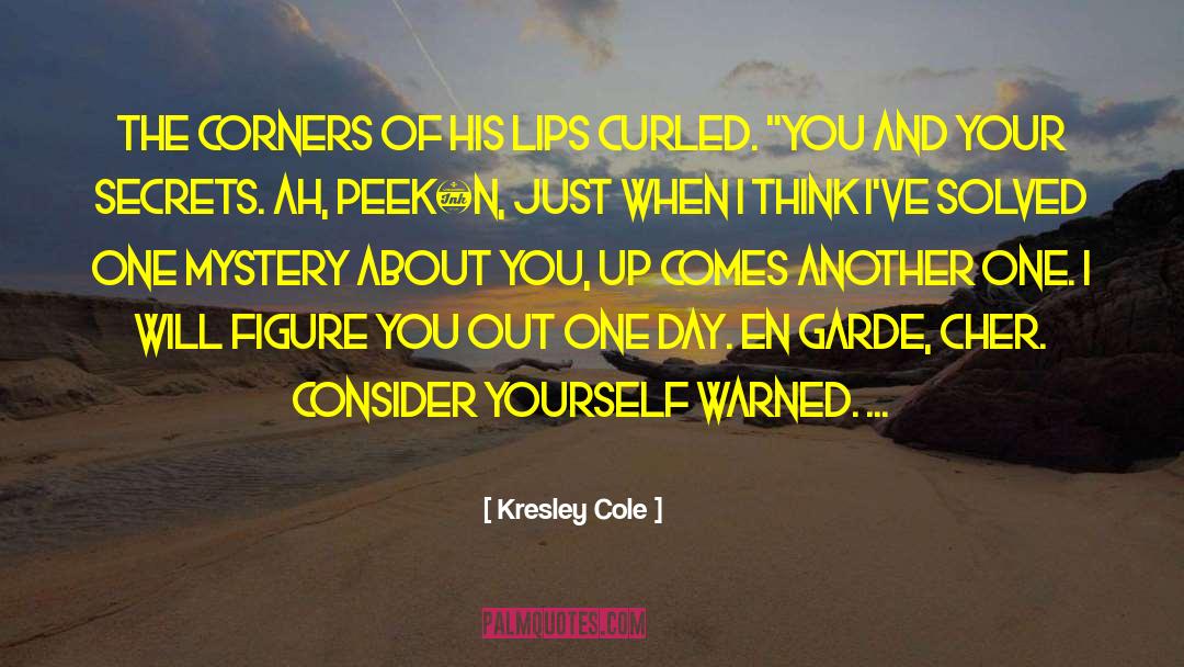 Kresley Cole Quotes: The corners of his lips