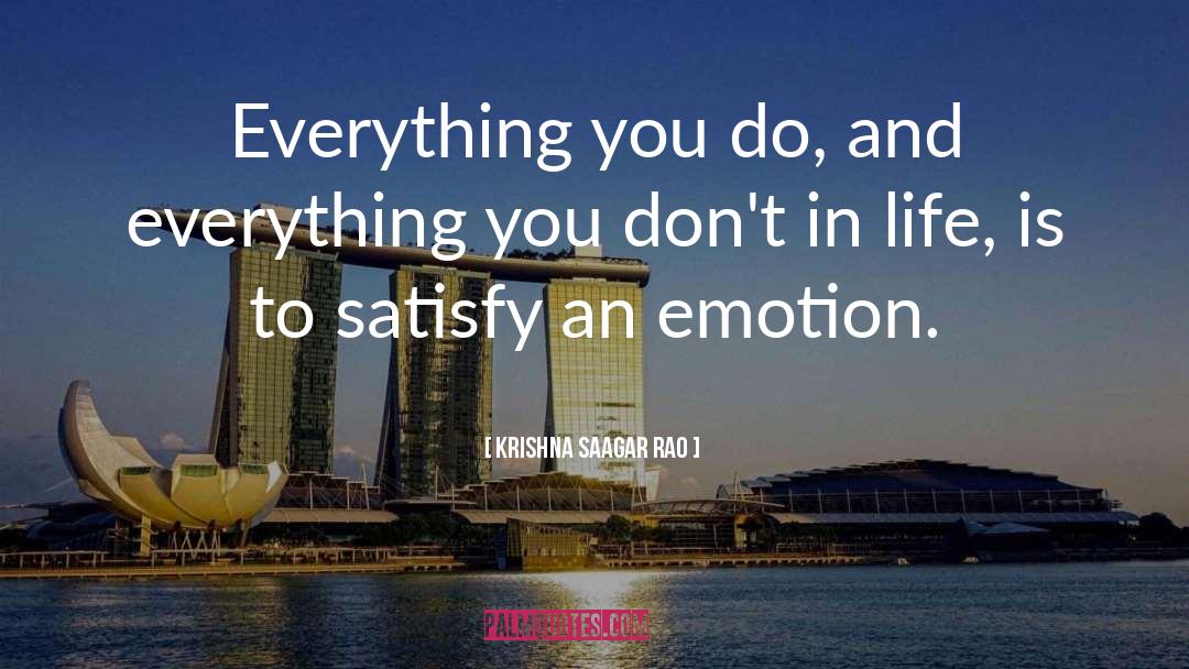 Krishna Saagar Rao Quotes: Everything you do, and everything