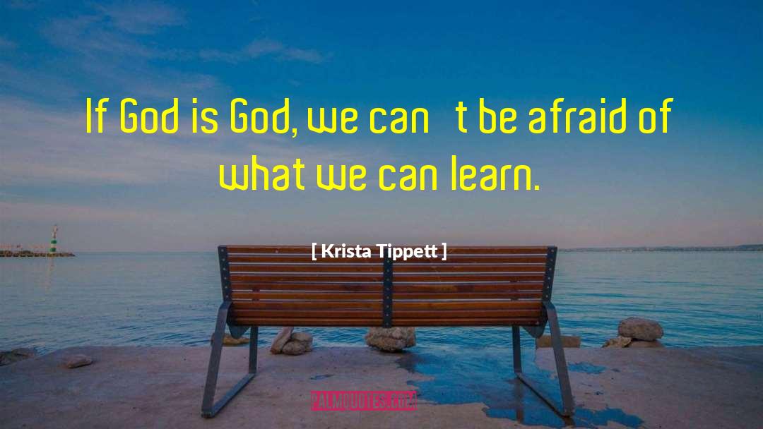 Krista Tippett Quotes: If God is God, we