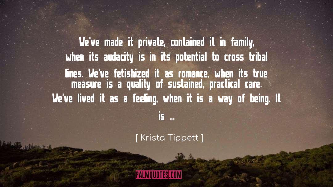 Krista Tippett Quotes: We've made it private, contained