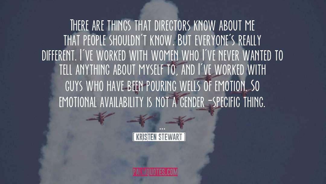 Kristen Stewart Quotes: There are things that directors