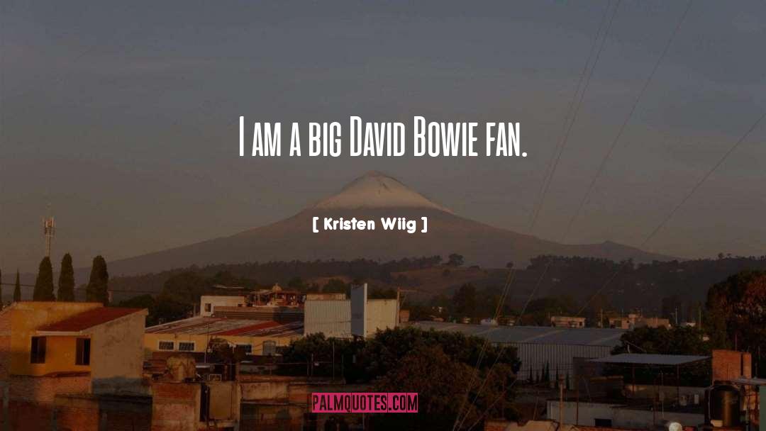 Kristen Wiig Quotes: I am a big David