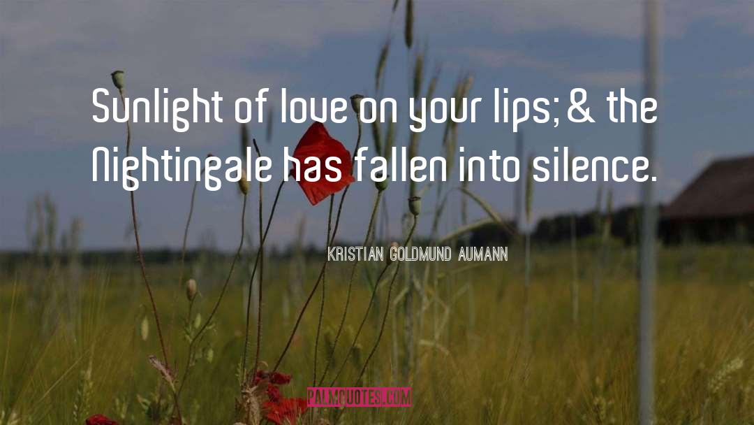 Kristian Goldmund Aumann Quotes: Sunlight of love on your