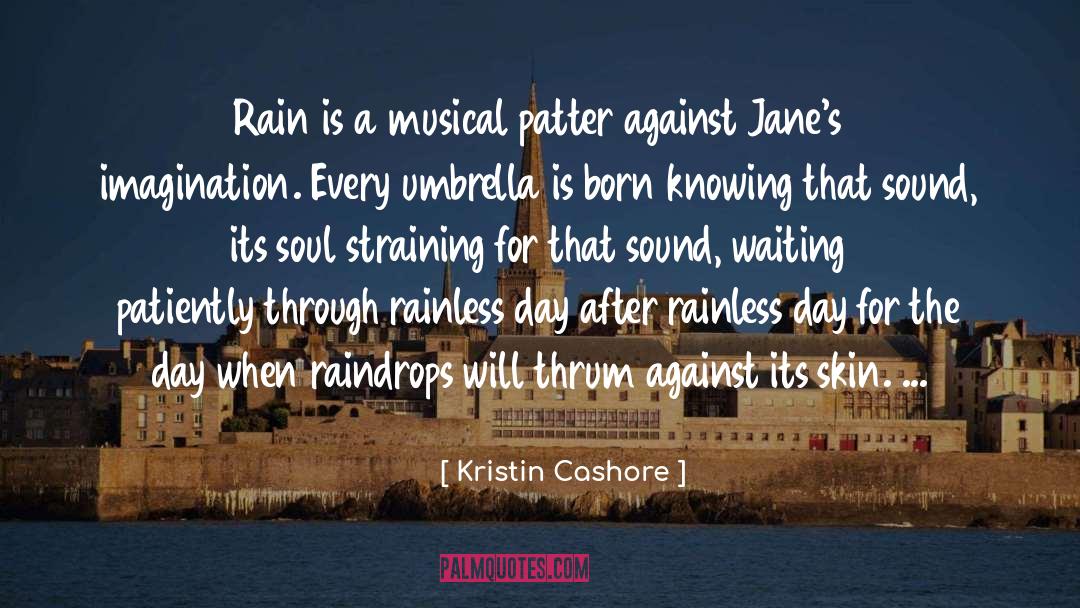 Kristin Cashore Quotes: Rain is a musical patter