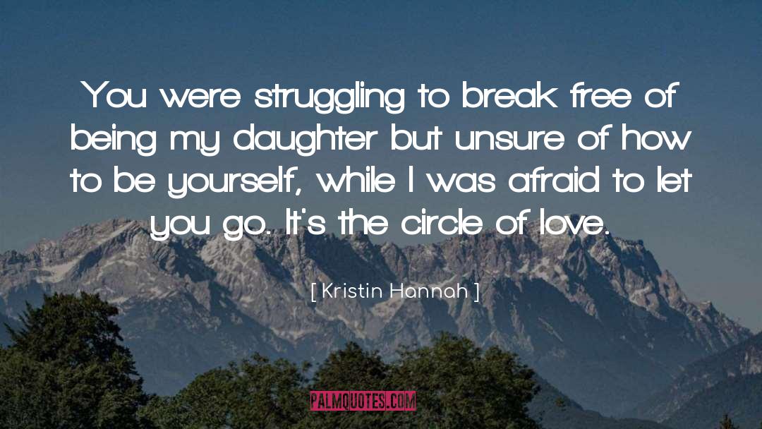 Kristin Hannah Quotes: You were struggling to break