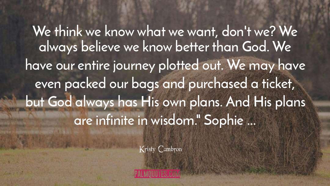 Kristy Cambron Quotes: We think we know what
