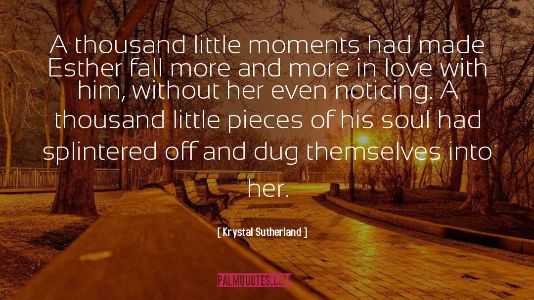 Krystal Sutherland Quotes: A thousand little moments had