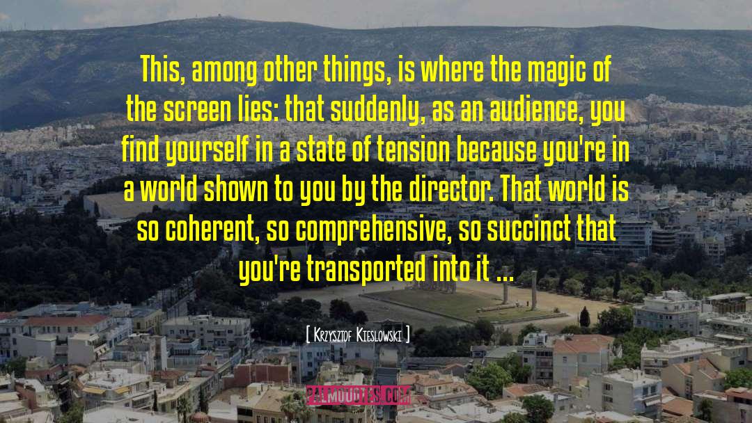 Krzysztof Kieslowski Quotes: This, among other things, is