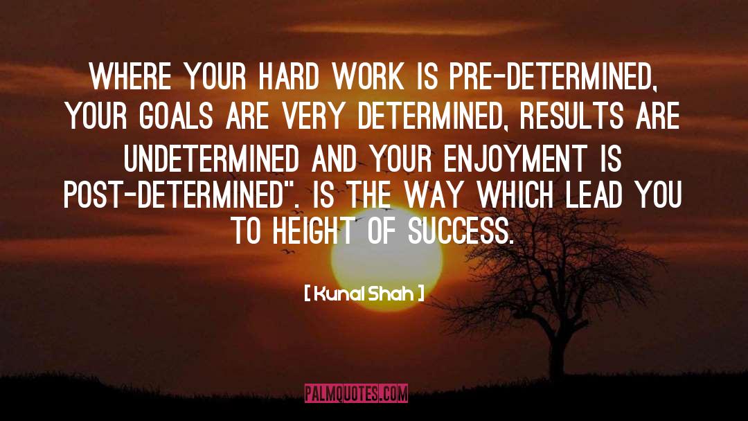 Kunal Shah Quotes: Where your hard work is