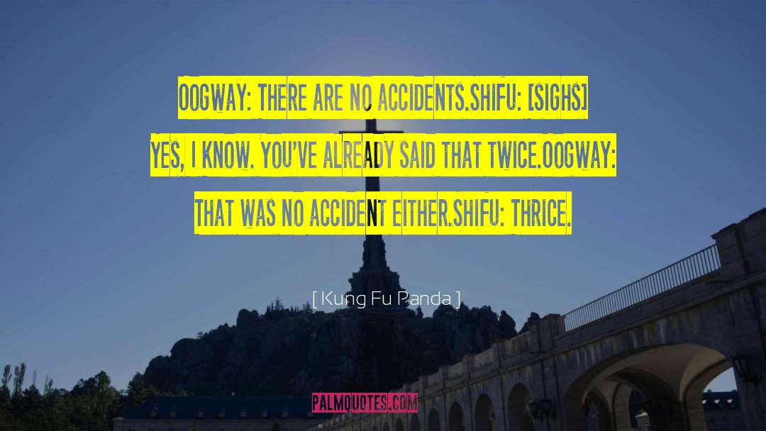 Kung Fu Panda Quotes: Oogway: There are no accidents.<br