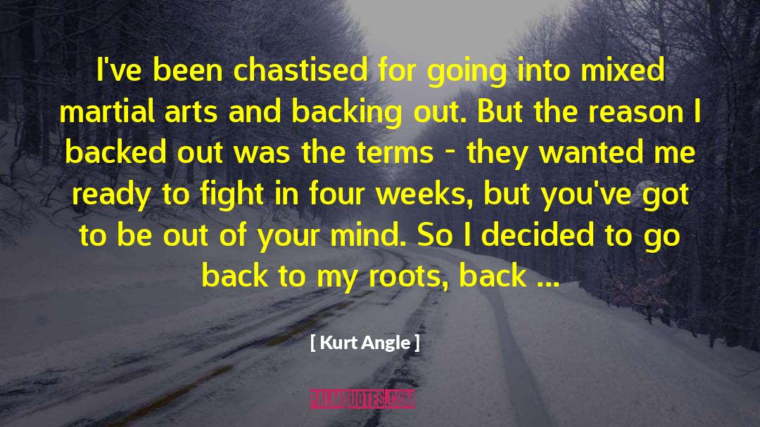 Kurt Angle Quotes: I've been chastised for going