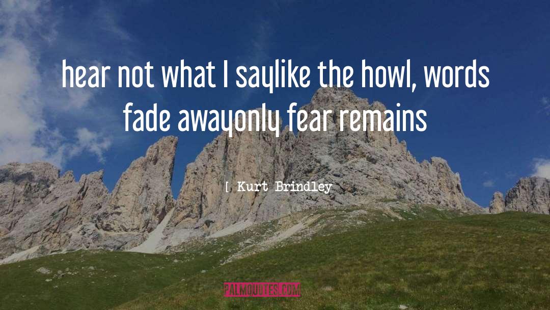 Kurt Brindley Quotes: hear not what I say<br