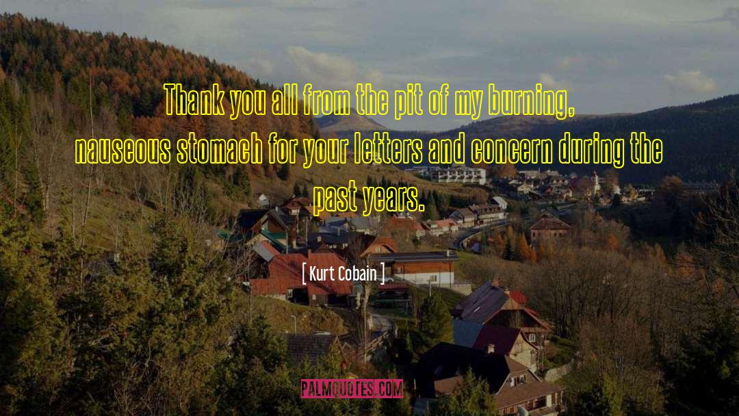 Kurt Cobain Quotes: Thank you all from the