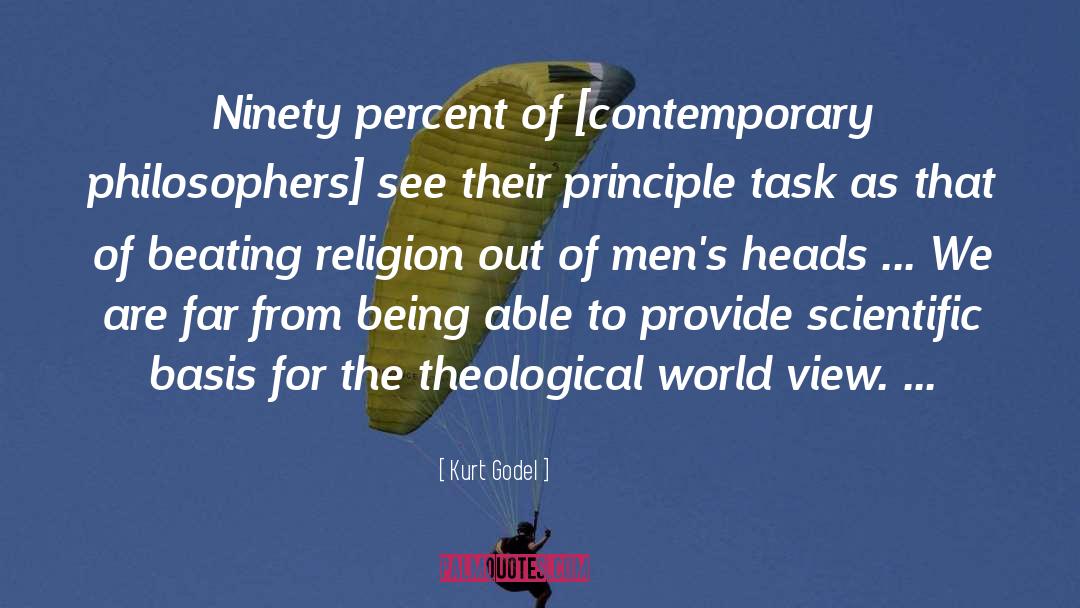 Kurt Godel Quotes: Ninety percent of [contemporary philosophers]