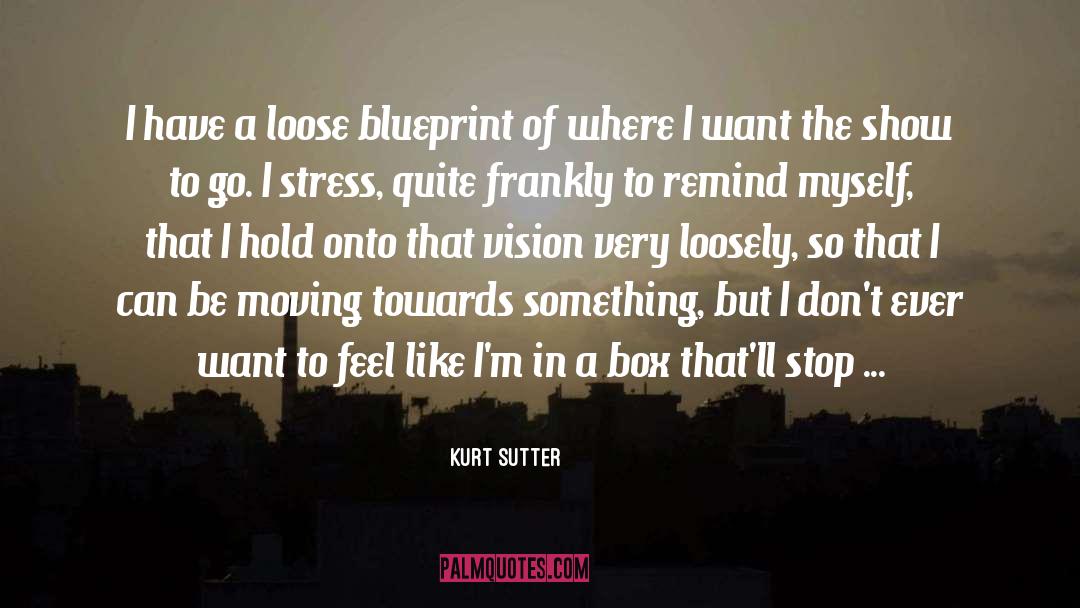 Kurt Sutter Quotes: I have a loose blueprint