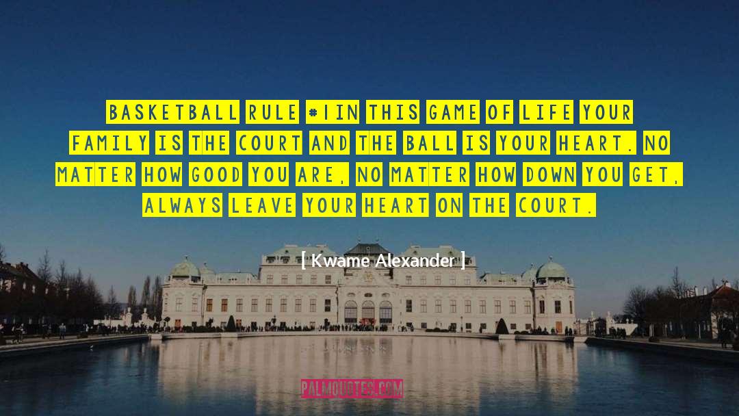Kwame Alexander Quotes: Basketball Rule #1<br /><br />In