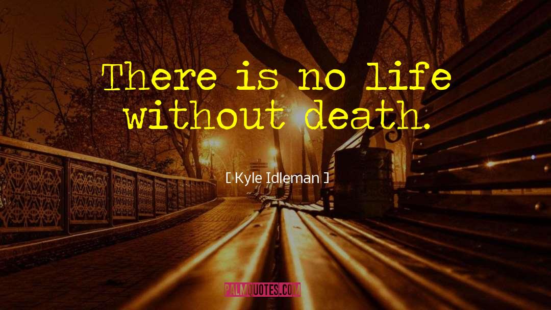 Kyle Idleman Quotes: There is no life without