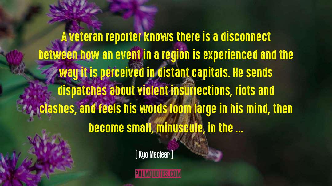 Kyo Maclear Quotes: A veteran reporter knows there