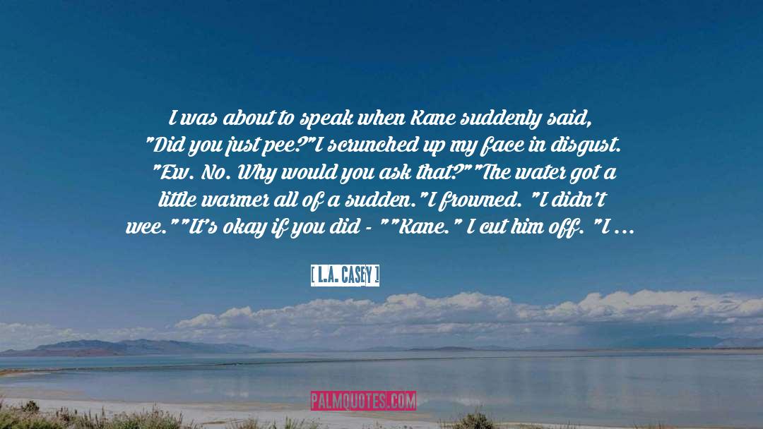 L.A. Casey Quotes: I was about to speak