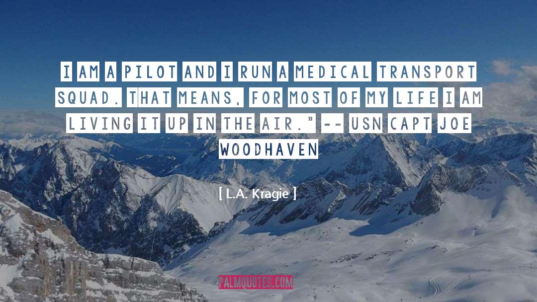 L.A. Kragie Quotes: I am a pilot and