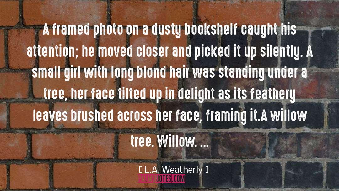 L.A. Weatherly Quotes: A framed photo on a