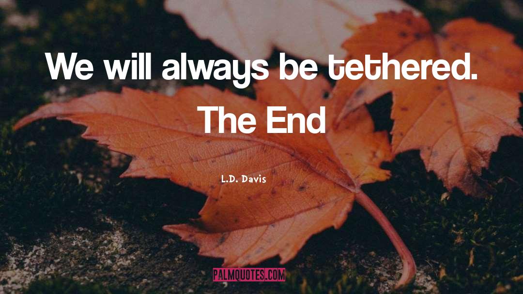 L.D. Davis Quotes: We will always be tethered.