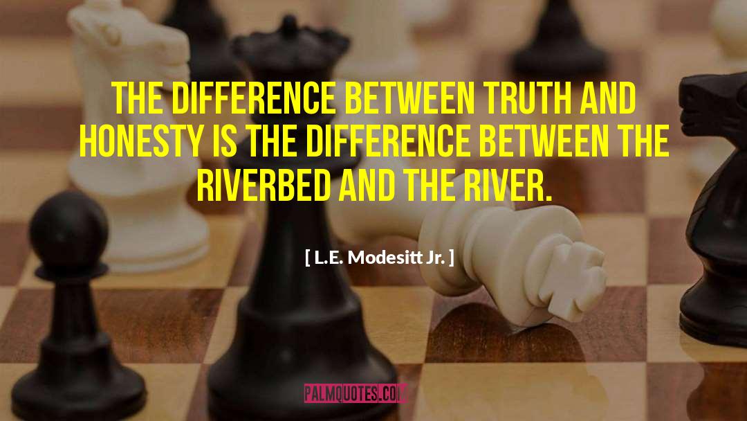 L.E. Modesitt Jr. Quotes: The difference between truth and