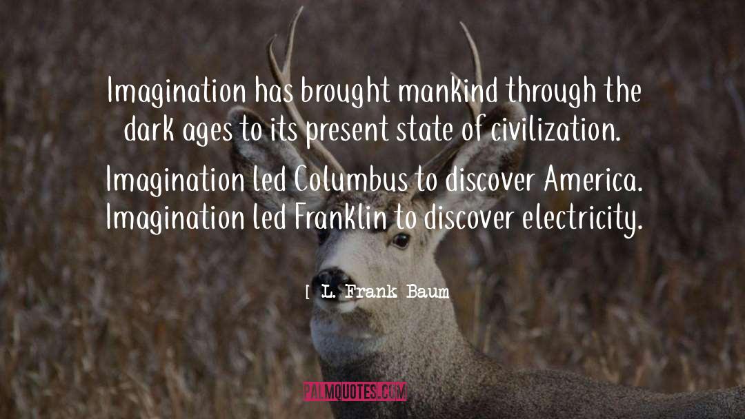 L. Frank Baum Quotes: Imagination has brought mankind through