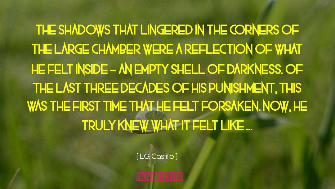 L.G. Castillo Quotes: The shadows that lingered in