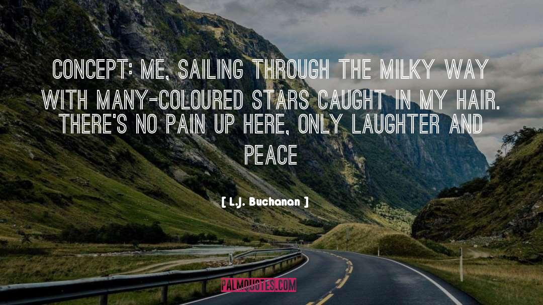 L.J. Buchanan Quotes: concept: me, sailing through the