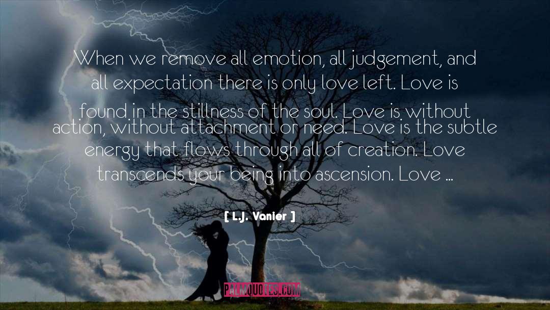 L.J. Vanier Quotes: When we remove all emotion,