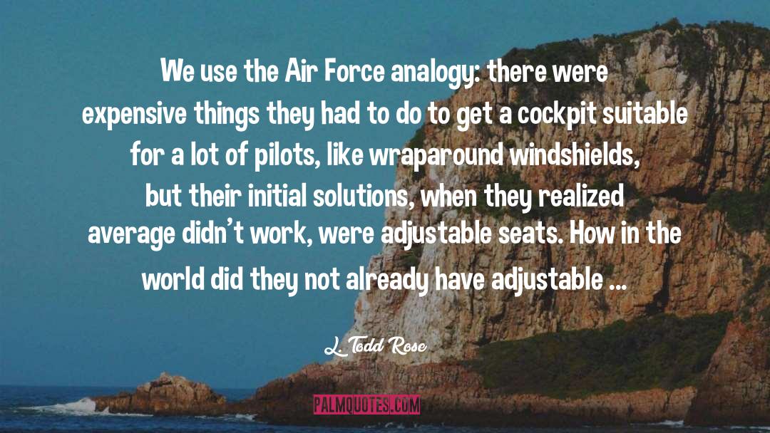 L. Todd Rose Quotes: We use the Air Force