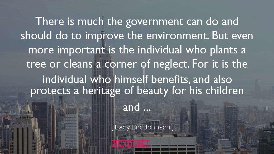 Lady Bird Johnson Quotes: There is much the government
