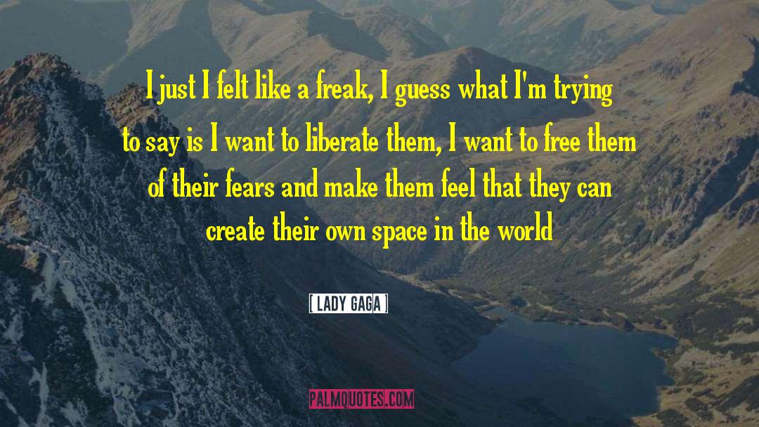 Lady Gaga Quotes: I just I felt like