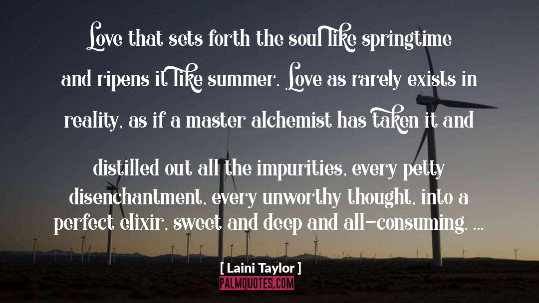 Laini Taylor Quotes: Love that sets forth the