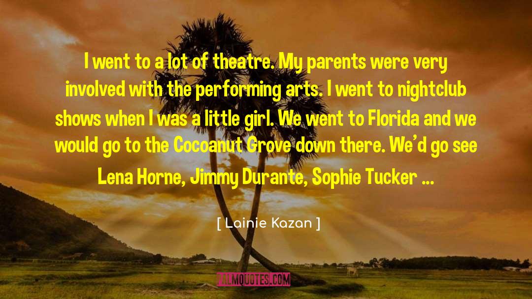 Lainie Kazan Quotes: I went to a lot