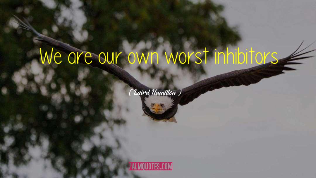Laird Hamilton Quotes: We are our own worst