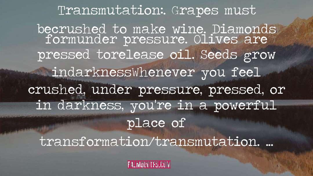 Lalah Delia Quotes: Transmutation:<br /><br />• Grapes must