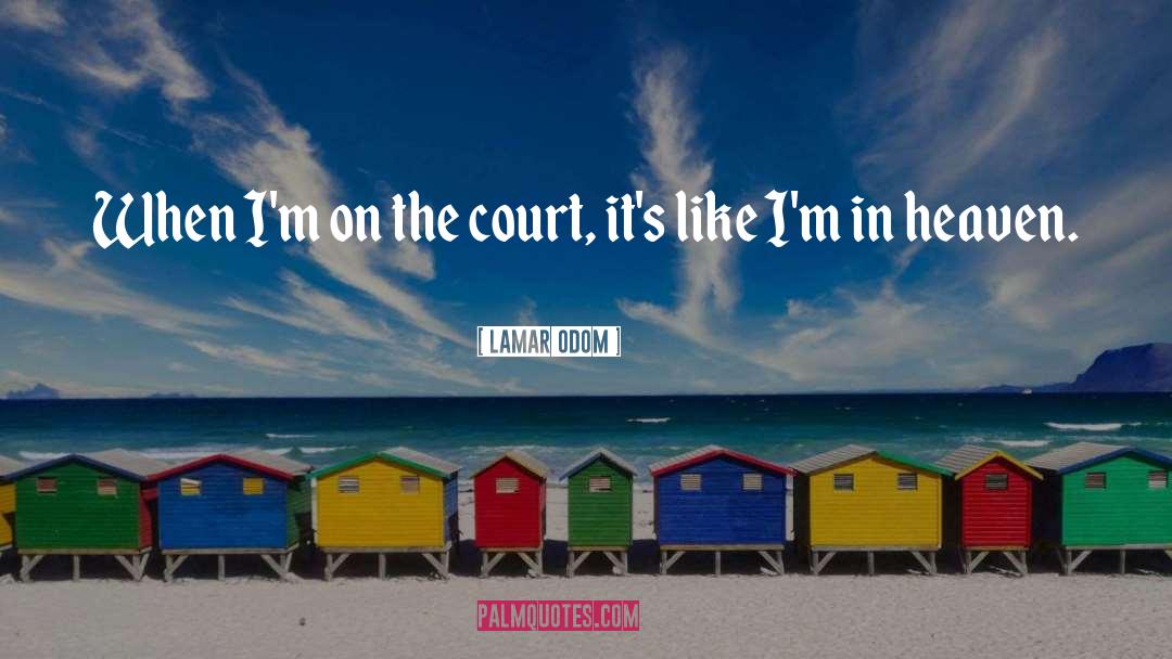 Lamar Odom Quotes: When I'm on the court,