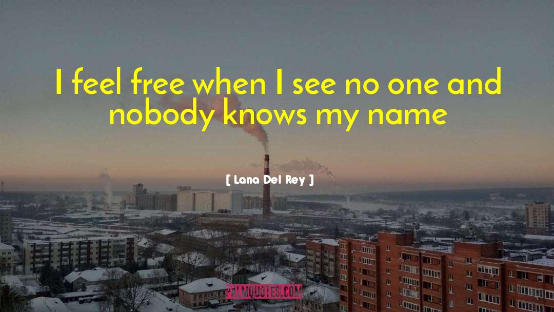 Lana Del Rey Quotes: I feel free when I